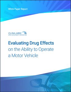 White Paper - Evaluating Drug Effects on the Ability to Operate a Motor Vehicle