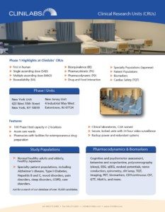 Clinilabs overview brochure